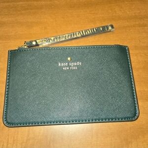 NWT Kate Spade Green Wristlet